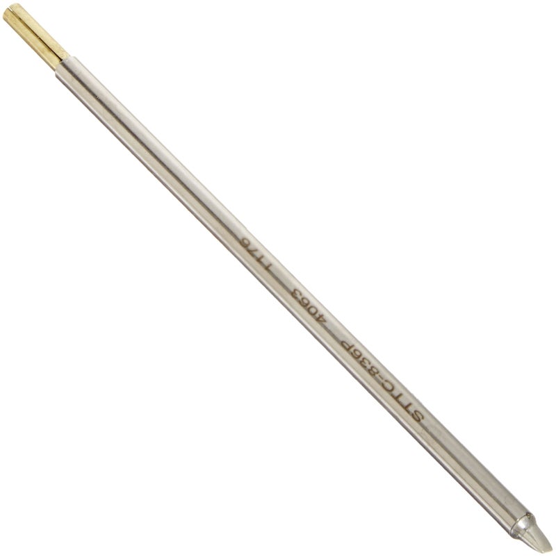 Metcal STTC-836P STTC Series Soldering Cartridge for Ceramic and High Thermal Demand Applications, Chisel 30Â°, Optimized Geometry for Best Thermal Performance, 2.5mm Tip Size, 6.0mm Tip Length